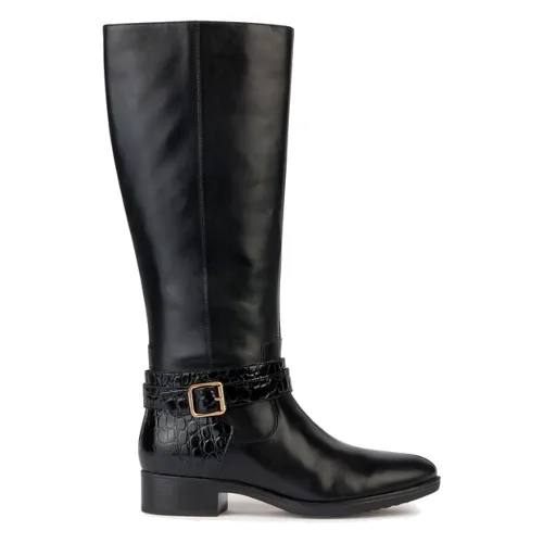 Oficerki Geox D Felicity D36G1A 04340 C9999 Czarny