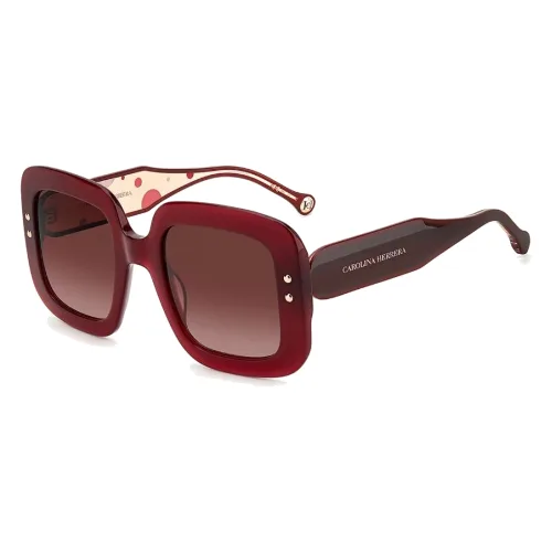 Okulary CAROLINA HERRERA CH-0010-S-LHF. Okulary przeciwsłoneczne, Kolor czerwony. Kobieta.