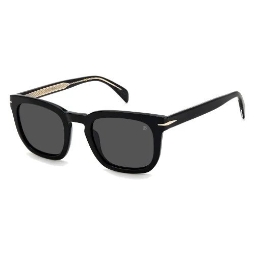 Okulary DAVID BECKHAM DB-7076-S-807. Okulary przeciwsłoneczne, Kolor czarny. Mężczyzna.