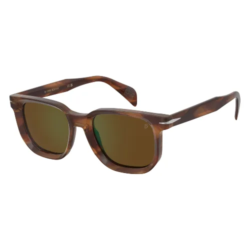 Okulary DAVID BECKHAM DB-7133-S-EX4. Okulary przeciwsłoneczne, Kolor brązowy. Mężczyzna.
