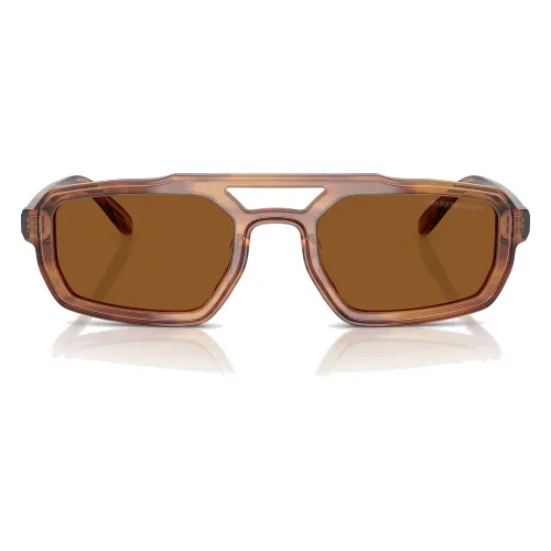 Okulary EMPORIO ARMANI EA4240U620373. Okulary przeciwsłoneczne, Kolor brązowy. Mężczyzna.