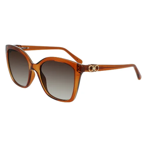 Okulary FERRAGAMO SF1026S-261. Okulary przeciwsłoneczne, Kolor brązowy. Kobieta.