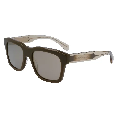Okulary FERRAGAMO SF1087S561832. Okulary przeciwsłoneczne, Kolor zielony. Mężczyzna.