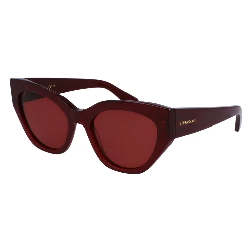 Okulary FERRAGAMO SF1107S552065. Okulary przeciwsłoneczne, Kolor czerwony. Kobieta.