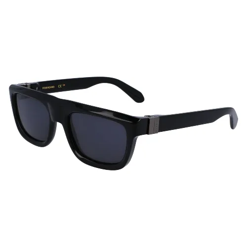 Okulary FERRAGAMO SF2009S-001. Okulary przeciwsłoneczne, Kolor czarny. Mężczyzna.
