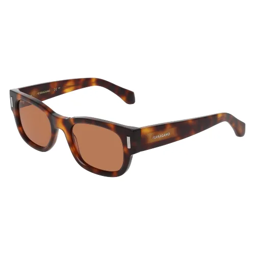 Okulary FERRAGAMO SF2064SE51212. Okulary przeciwsłoneczne, Kolor brązowy. Mężczyzna.