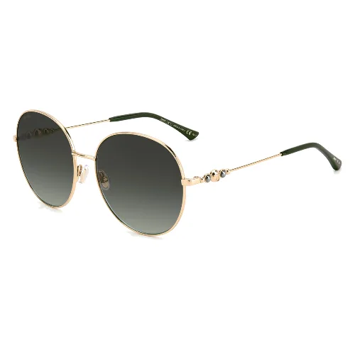 Okulary JIMMY CHOO BIRDIESPEFIB. Okulary przeciwsłoneczne, Kolor zielony złoty. Kobieta.