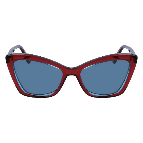 Okulary KARL LAGERFELD KL6105S-424. Okulary przeciwsłoneczne, Kolor niebieski. Kobieta.