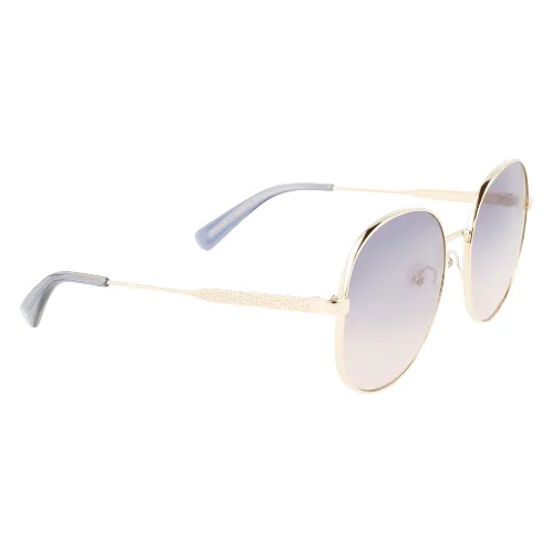 Okulary LONGCHAMP LO161S-704. Okulary przeciwsłoneczne, Kolor niebieski złoty pomarańczowy. Kobieta.