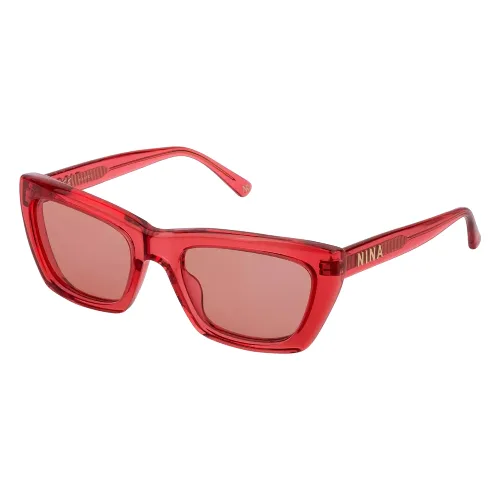 Okulary NINA RICCI SNR251-5409WE. Okulary przeciwsłoneczne, Kolor czerwony. Kobieta.