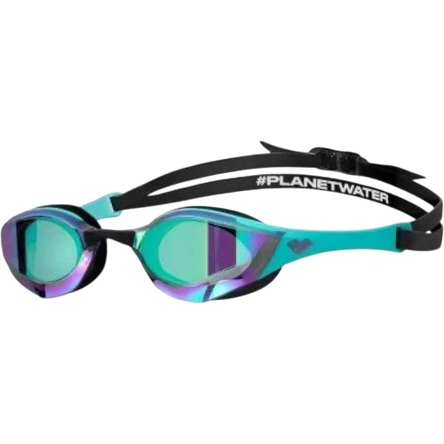 Okulary startowe Arena Cobra Edge Swipe Mirror Emerald Peacock