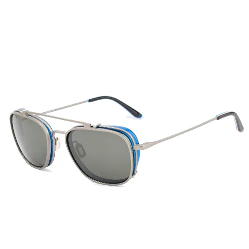 Okulary VUARNET VL18040003. Okulary z nakładką, Kolor niebieski. Mężczyzna.