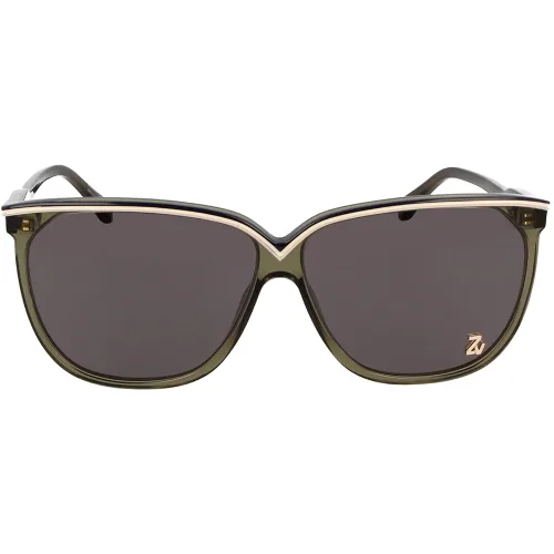 Okulary ZADIG&VOLTAIRE SZV306-63073M. Okulary przeciwsłoneczne, Kolor zielony. Unisex.