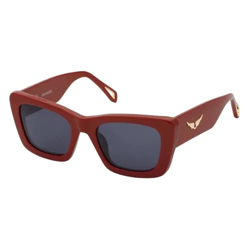 Okulary ZADIG&VOLTAIRE SZV411-5106XX. Okulary przeciwsłoneczne, Kolor czerwony. Kobieta.