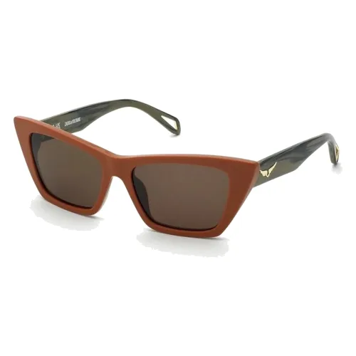 Okulary ZADIG&VOLTAIRE SZV419-5503G5. Okulary przeciwsłoneczne, Kolor pomarańczowy. Kobieta.
