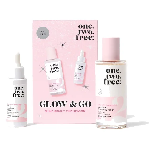 one.two.free! GLOW + GO DUO Toniki do twarzy 1 ct