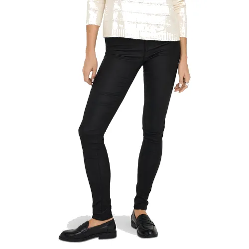ONLY Jeansy Anne 15151791 Czarny Skinny Fit