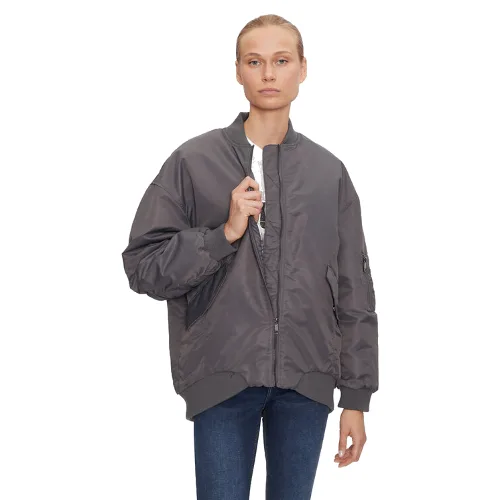 ONLY Kurtka bomber Mille 15322732 Szary Oversize