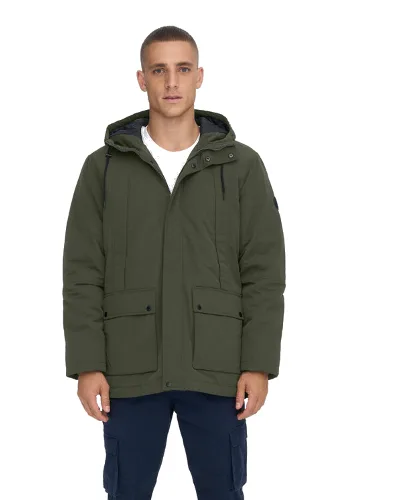 Only & Sons Kurtka zimowa 22022654 Szary Regular Fit