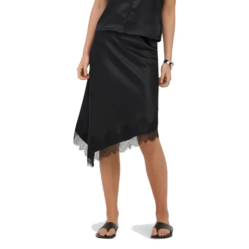 ONLY Spódnica midi Faraya 15380116 Czarny Regular Fit