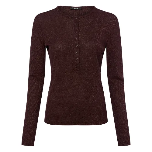Opus koszulka z długim rękawem - Sosmica Kobiety Sztuczne włókno brązowy|różowe złoto, 44