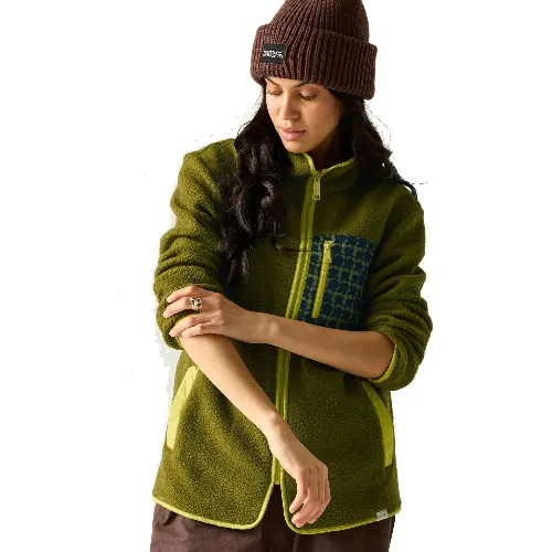 Orla Kiely Printed Borg Full Zip Fleece