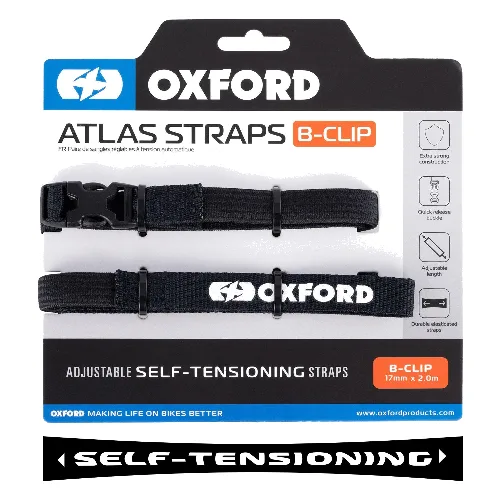 OXFORD Atlas B-Clip 17mm x 2,0m czarny, para