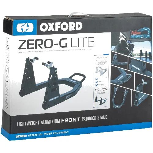 OXFORD Zero-G-Lite stojak przedni aluminium czarny 300 kg 4 kg