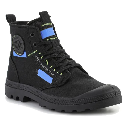 Palladium Pampa HI Re-Craft Black/Blue 77220-005-M