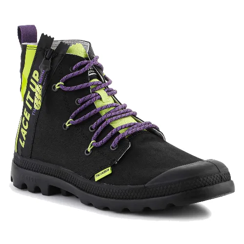 Palladium Pampa Lite Lace It Black/Wild lime 78353-099-M
