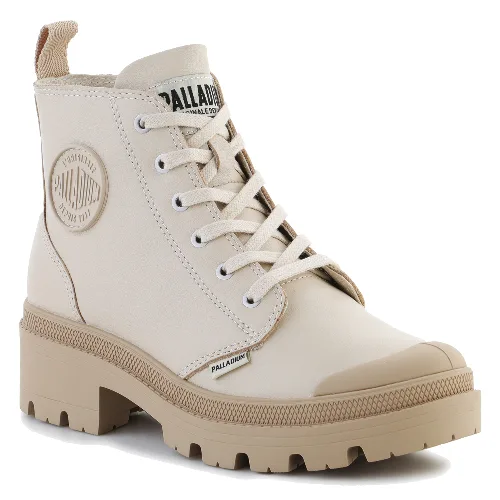 Palladium Trapery Pallabase Leather 96905-197-M Whitecap Grey 197
