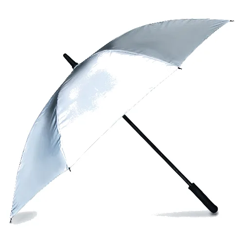 Parasol manualny odblaskowy szary