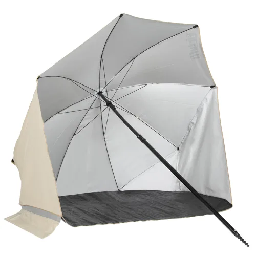 Parasol plażowy - Wiatrówka - 160 cm - Beżowy