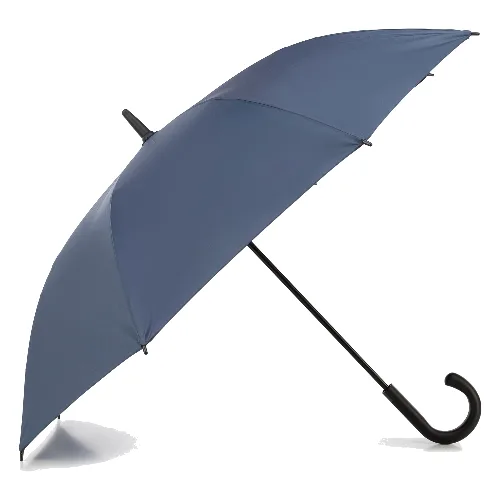 Parasol półautomatyczny klasyczny długi granatowy