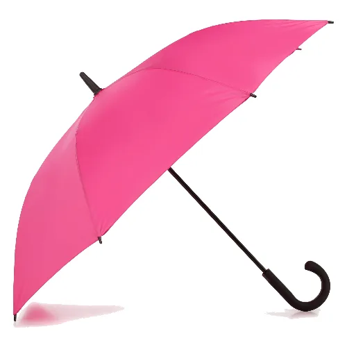 Parasol półautomatyczny klasyczny długi różowy