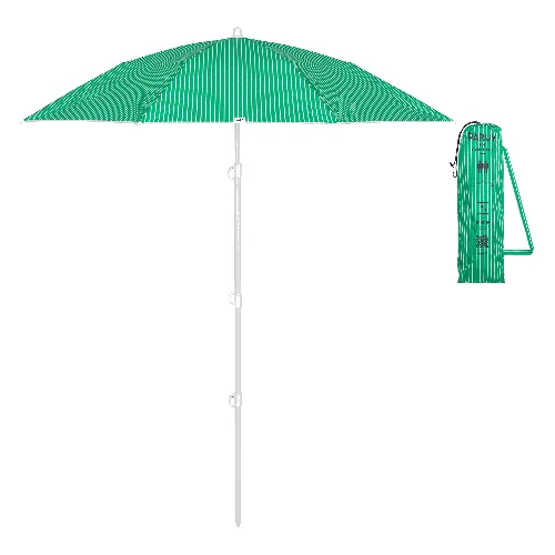 Parasol UV plażowy Decathlon PARUV Compact 160 Stripes UPF50+