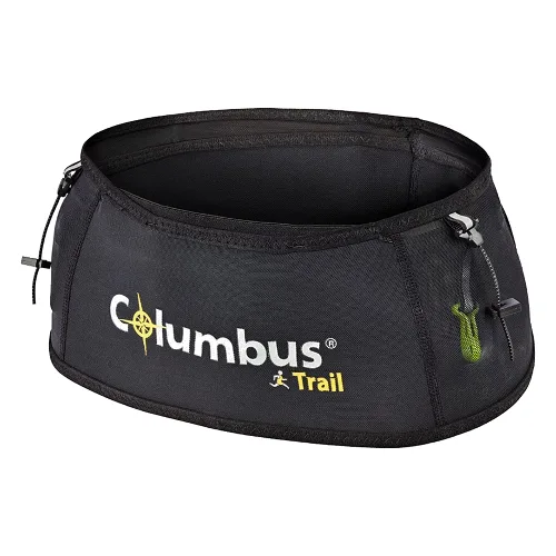 Pas biegowy Columbus Run Hip czarny ultralekki