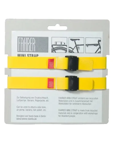 Pasek Fahrer cargo mini M 35x2 cm żółty, 2 szt.