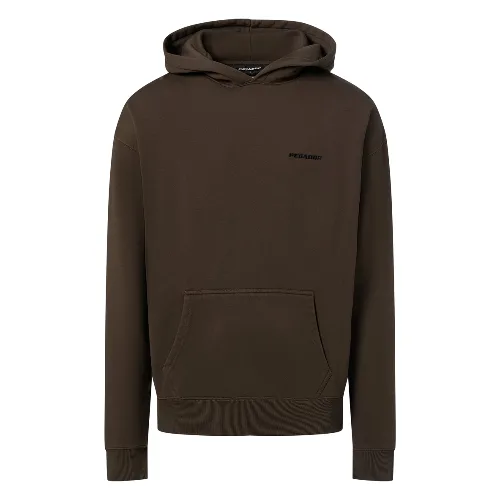 PEGADOR bluza z kapturem Mężczyźni brązowy
