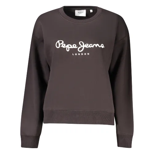 PEPE JEANS CZARNA BLUZA DAMSKA Z ROZPINANYM NA ZAMEK