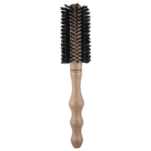Philip B. Round Hairbrush, Polish Mahogany Handle Okragłe szczotki do włosów 1 ct Męskie