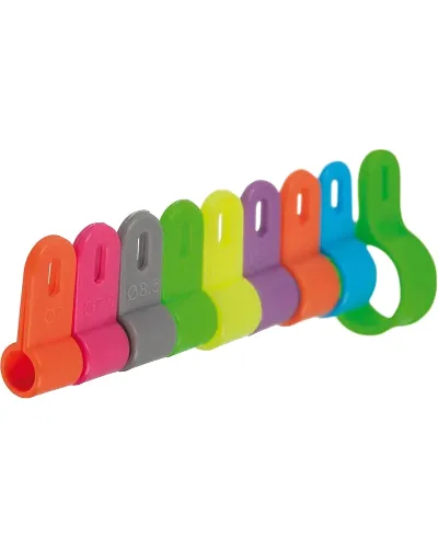 Pierścionki plastikowe 2 kolory Stepland (x100)