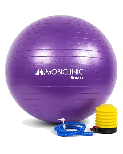 Piłka fitness 65 cm do pilatesu z pompką Soft ball