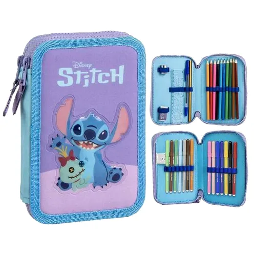 Piórnik Stitch Niebieski