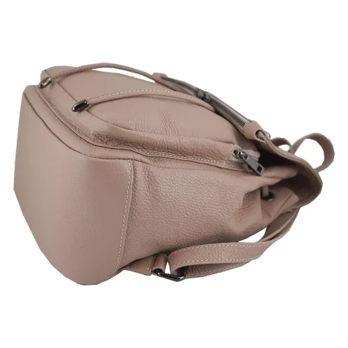 Plecak damski skórzany - Barberini's - Czarny