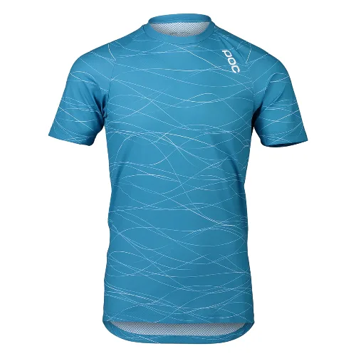 POC 52842-8388 MTB PURE TEE LINES BASALT BLUE