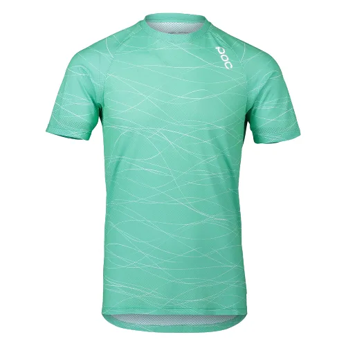 POC 52842-8389 MTB POC PURE TEE LINES FLUORITE GREEN