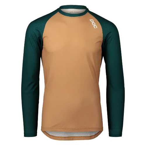 POC X21 52844-8405 LS JERSEY MOLDANITE GREEN/ARAGONITE BROWN