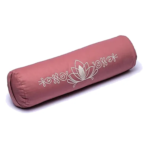 Poduszka do medytacji Różowy Lotos z bawełny organicznej 60x16 cm
