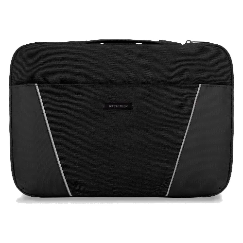 Pokrowiec na laptopa 15'' z ukośnymi przeszyciami czarny